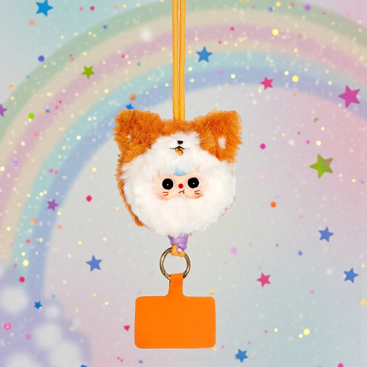 Baby Three Phone Lanyard Plush Blind Box